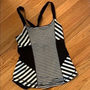 Lulu lemon athletica 🍋 Mint & Black Stripe Tank